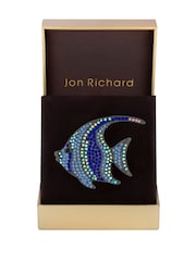 Jon Richard Silver Tropical Fish Brooch Gift Box - Image 1 of 4