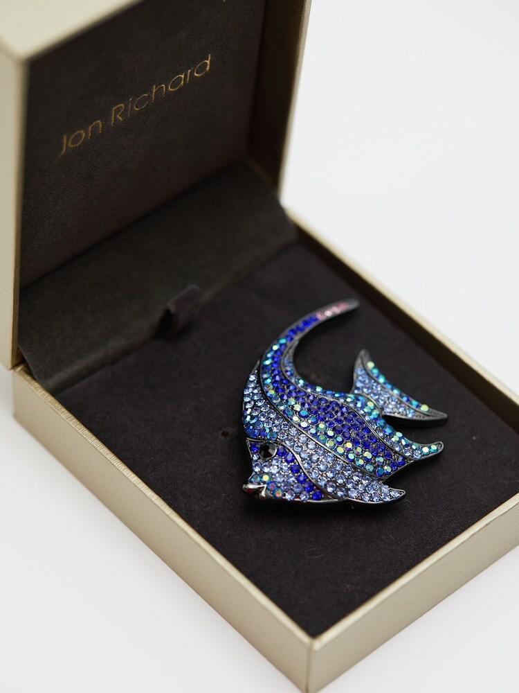 Jon Richard Silver Tropical Fish Brooch Gift Box - Image 4 of 4