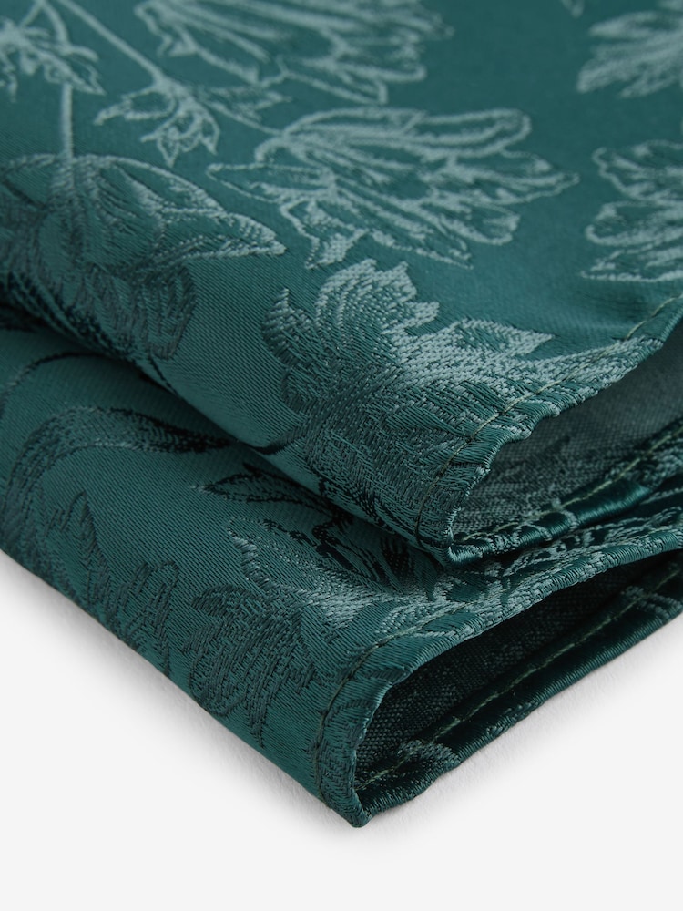 Forest Green Slim Tie And Pocket Square Set - Image 5 of 5