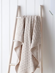 The White Company Baby Natural Cotton Heirloom Blanket - Image 1 of 2