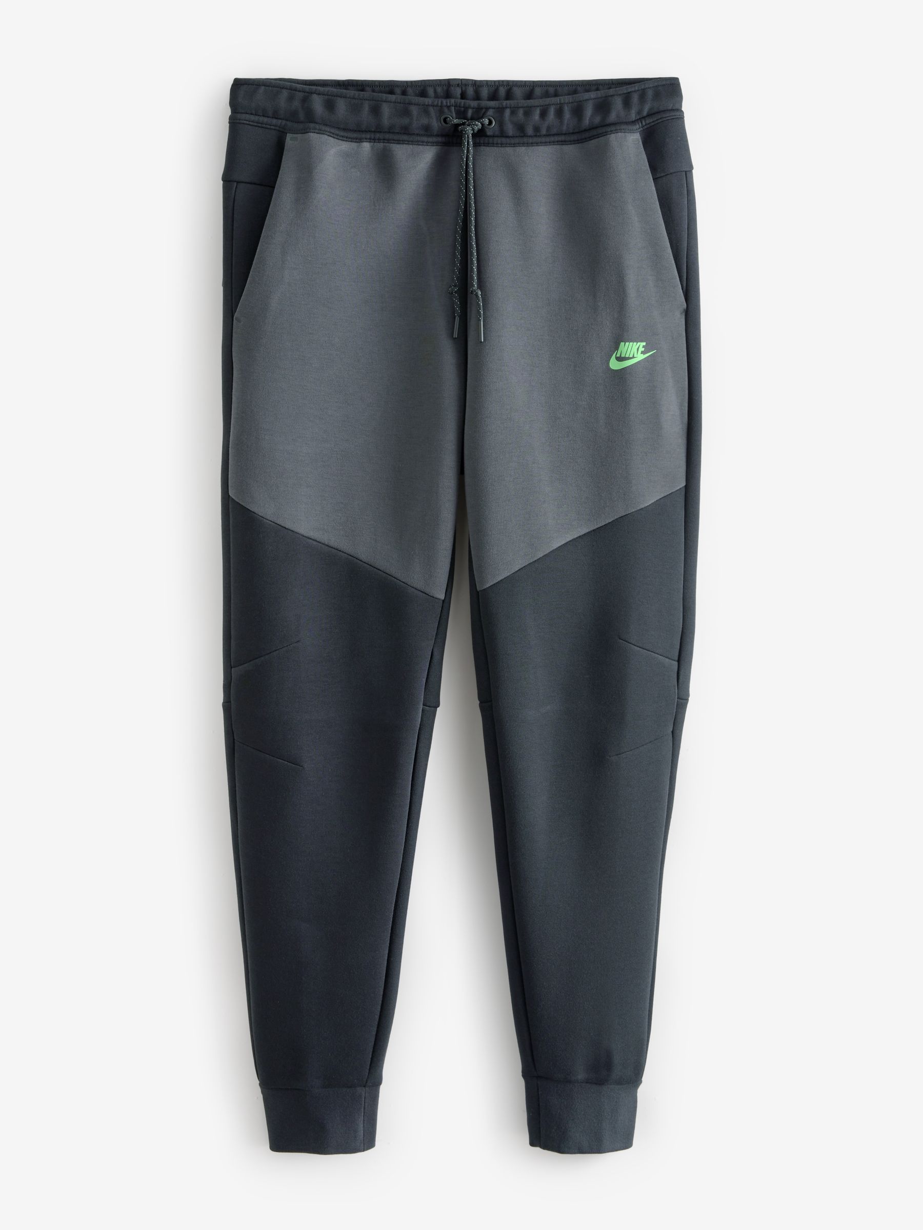 Buy Nike Black Green Tech Fleece Joggers from Next Luxembourg