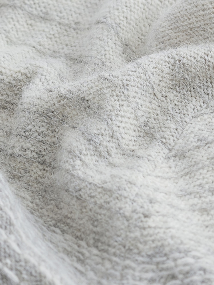 Green Regular Fit Ombré Crew Jumper with Wool - Image 7 of 7