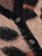 Leopard Button Front Knitted Tank Top - Image 7 of 8