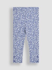 JoJo Maman Bébé Navy Blue Ditsy Floral 2-Pack Autumn Ditsy Floral Leggings - Image 2 of 7