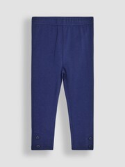 JoJo Maman Bébé Navy Blue Ditsy Floral 2-Pack Autumn Ditsy Floral Leggings - Image 4 of 7
