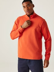 Oranžna - Regatta Agilno Quarter Zip flis - Slika 1 iz 8