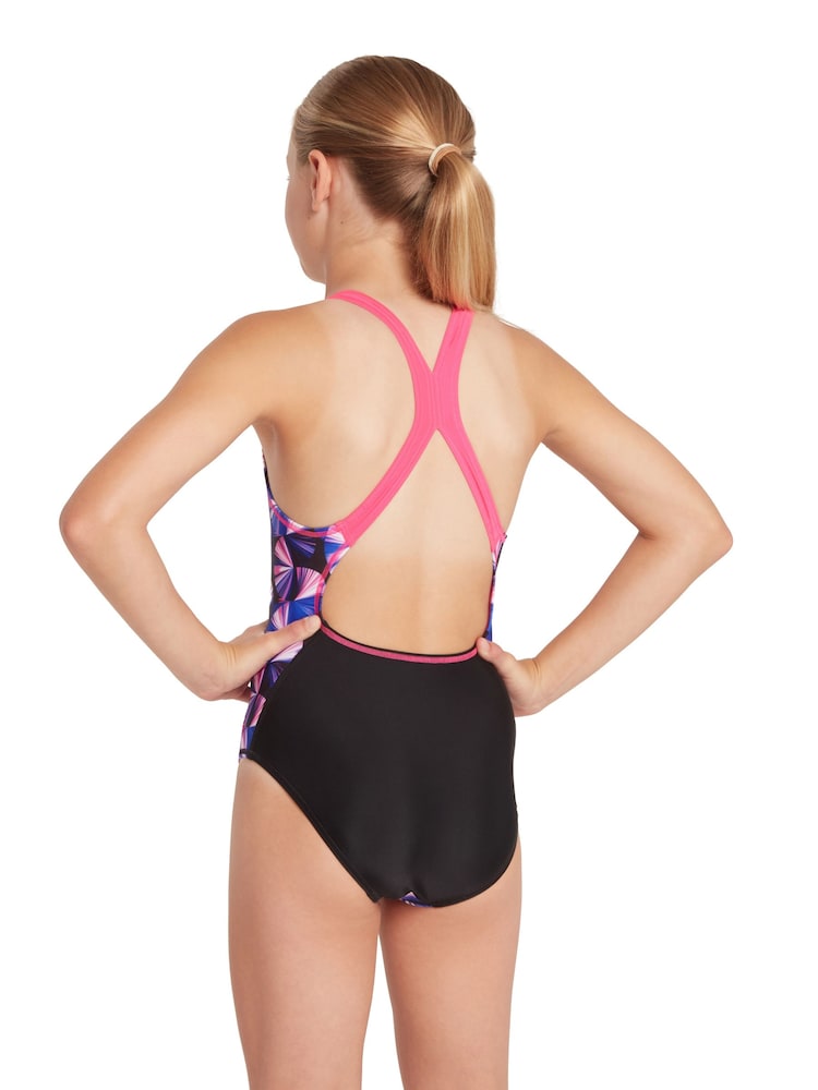 Zoggs Girls Flyback One Piece Swimsuit - Image 2 of 5 Zoggs Girls Flyback One Piece Swimsuit - Image 2 of 5