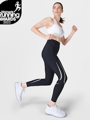 Sweaty Betty Black 7/8 Length Zero Gravity Illuminate Run Leggings - Image 1 of 13