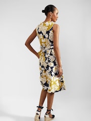 Hobbs Multi Petite 100% Linen Twitchill Dress - Image 2 of 4