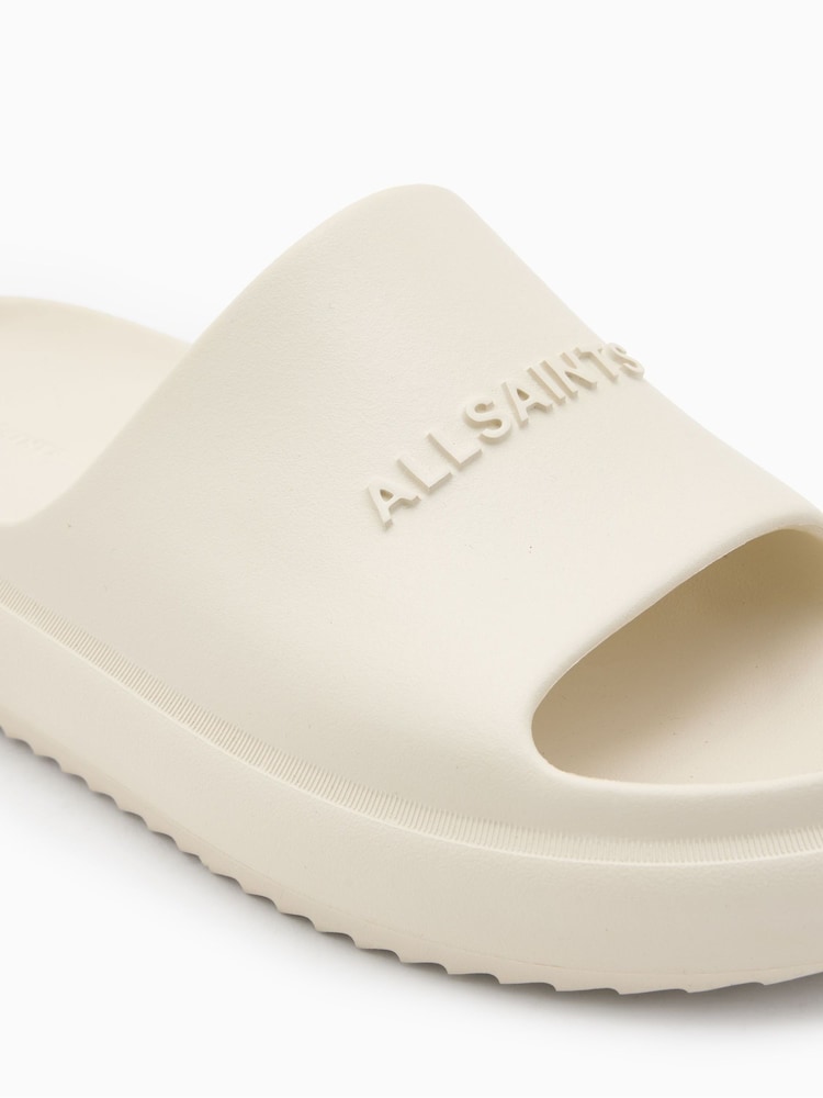 AllSaints White Dune Sliders - Image 5 of 5