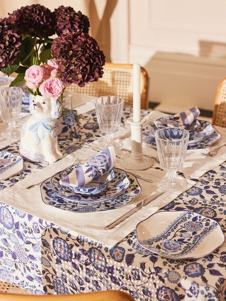 Cath Kidston Blue Strawberry Garden Tablecloth - Image 1 of 1