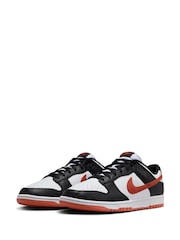Nike Black/Red Dunk Low Trainers - Image 3 of 9