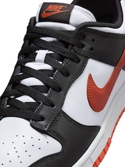 Nike Black/Red Dunk Low Trainers - Image 8 of 9