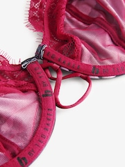 B by Ted Baker Charcoal Grey Floral Print Full Cup Underwire Bra - Bild 12 von 13
