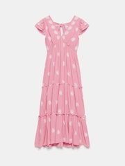 Mint Velvet Pink Floral Embroidered Maxi Dress - Image 3 of 4
