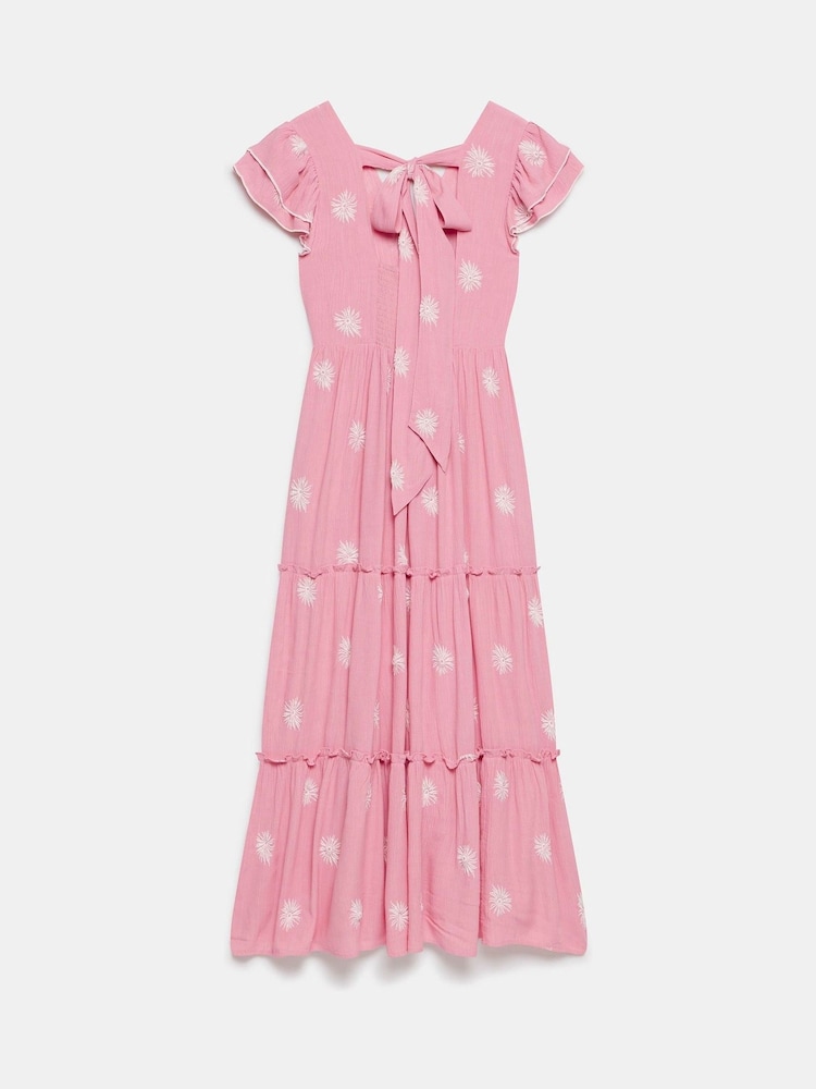 Mint Velvet Pink Floral Embroidered Maxi Dress - Image 4 of 4