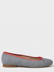 Crew Clothing Stripe Ballet Pumps - Image 1 of 4