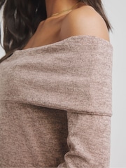 Simply Be Pink Cut & Sew Bardot Top - Image 4 of 4