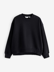 Ultimate Black Heavyweight Soft Touch Crew Neck Sweatshirt - Image 5 of 6