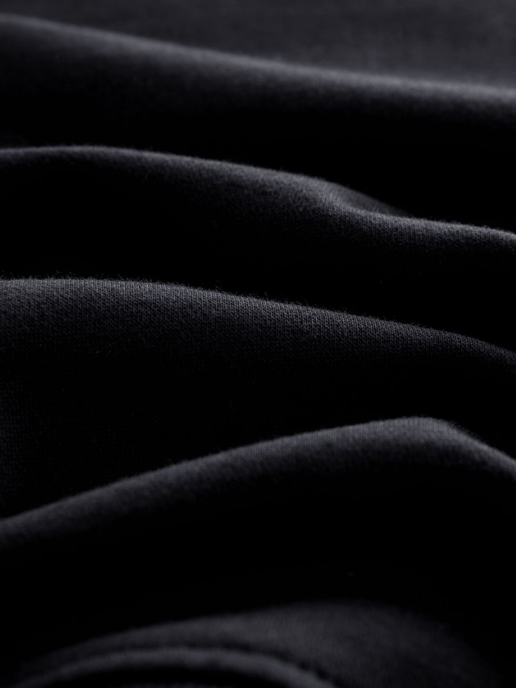 Ultimate Black Heavyweight Soft Touch Crew Neck Sweatshirt - Image 6 of 6