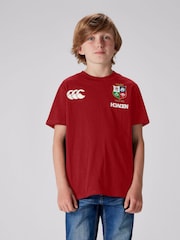 Canterbury Red British & Irish Lions Rugby Cotton Jersey T-Shirt - Image 4 of 9
