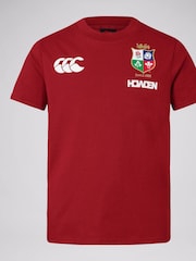 Canterbury Red British & Irish Lions Rugby Cotton Jersey T-Shirt - Image 5 of 9