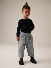 Black/White 100% Cotton Check Trousers (3mths-7yrs) - Image 1 of 7