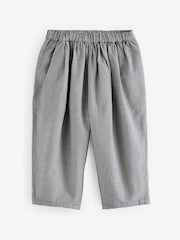 Black/White 100% Cotton Check Trousers (3mths-7yrs) - Image 4 of 7