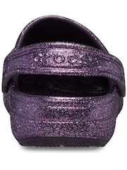 Crocs Purple Classic Toddler Glitter Clogs - Image 3 of 6