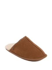 Just Sheepskin Brown Mens Donmar Slippers - Image 3 of 5