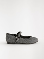 Silver Glitter Mary Jane Occasion Shoes - Image 2 of 3