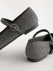 Silver Glitter Mary Jane Occasion Shoes - Image 3 of 3