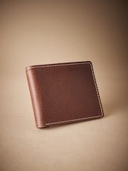 Tan Brown Signature Contrast Stitch Leather Wallet - Image 1 of 5