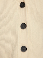 Jigsaw Cream Cotton Blend Waistcoat - Image 6 of 6