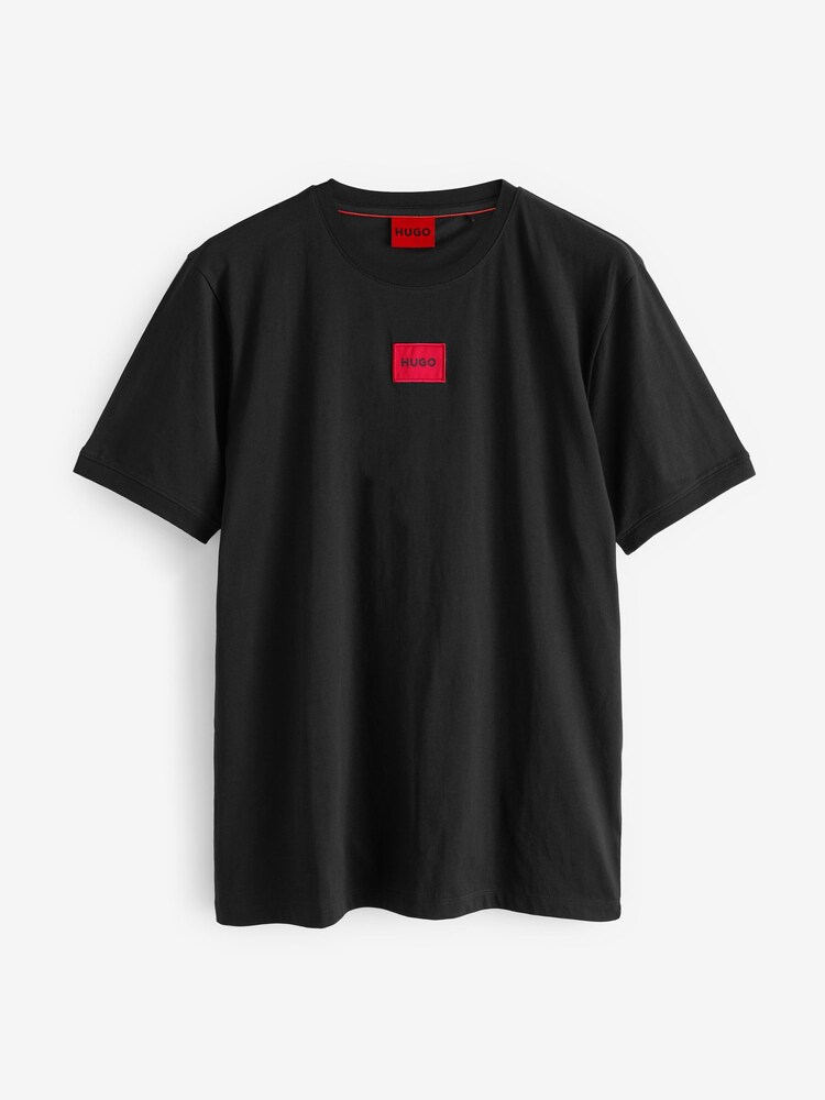 HUGO Black Box Logo 100% Cotton T-Shirt - Image 5 of 5 HUGO Black Box Logo 100% Cotton T-Shirt - Image 5 of 5