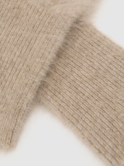 Neutral - Guantes de cachemira cepillada Millie de Reiss - Imagen 3 de 3