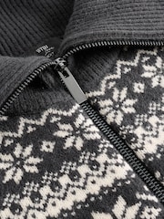Black/White Matching Family Womens Christmas Fairisle Pattern Jumper - Image 11 of 13