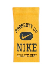 Nike Yellow/Green Everyday Cushioned Crew Socks 3 Pack - Image 4 of 4