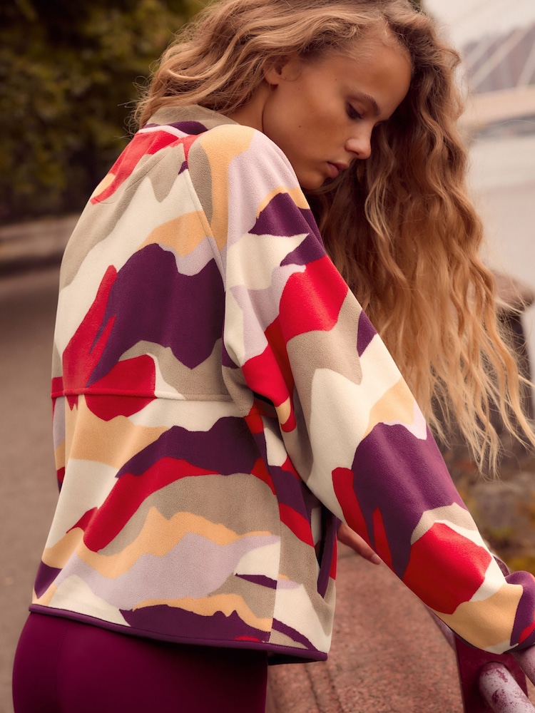 Rouge bordeaux - Veste en polaire de sport Active Supersoft - Image 5 of 10