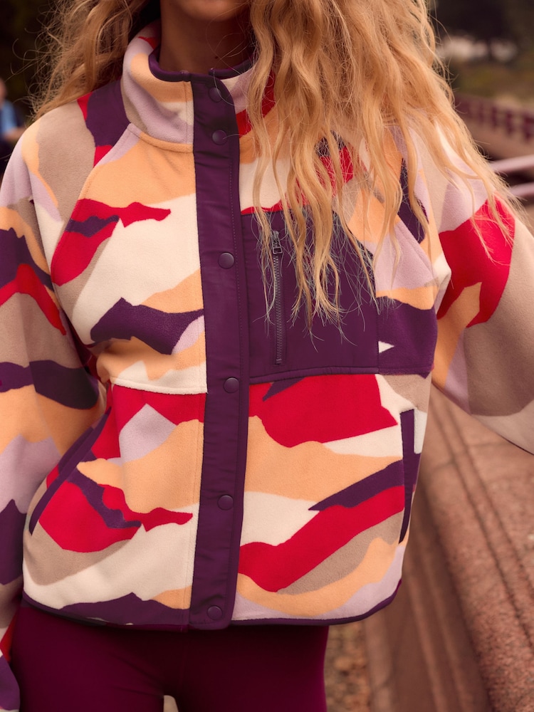 Rouge bordeaux - Veste en polaire de sport Active Supersoft - Image 6 of 10
