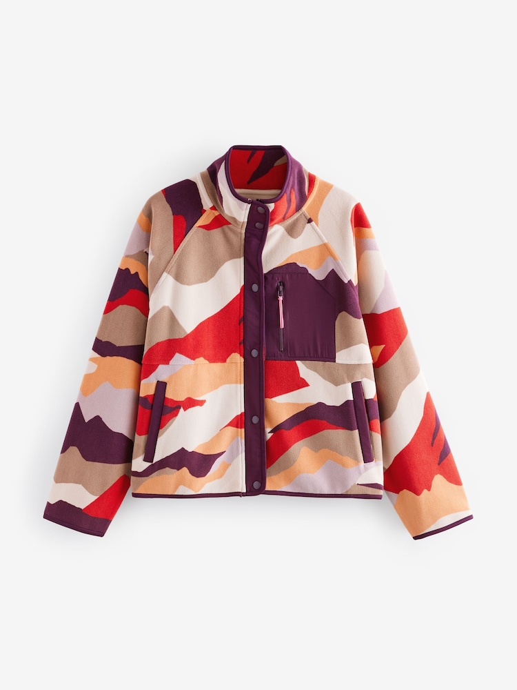 Rouge bordeaux - Veste en polaire de sport Active Supersoft - Image 7 of 10