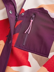Burgundy Red Active Supersoft Sports Fleece Jacket - Image 9 of 10