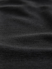 Black Long Sleeve Zip Front Mini Dress - Image 7 of 8