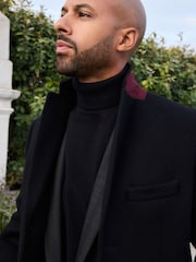 Black Signature Soft Touch Wool Rich Epsom Coat - Image 2 of 11