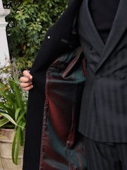 Black Signature Soft Touch Wool Rich Epsom Coat - Image 6 of 11