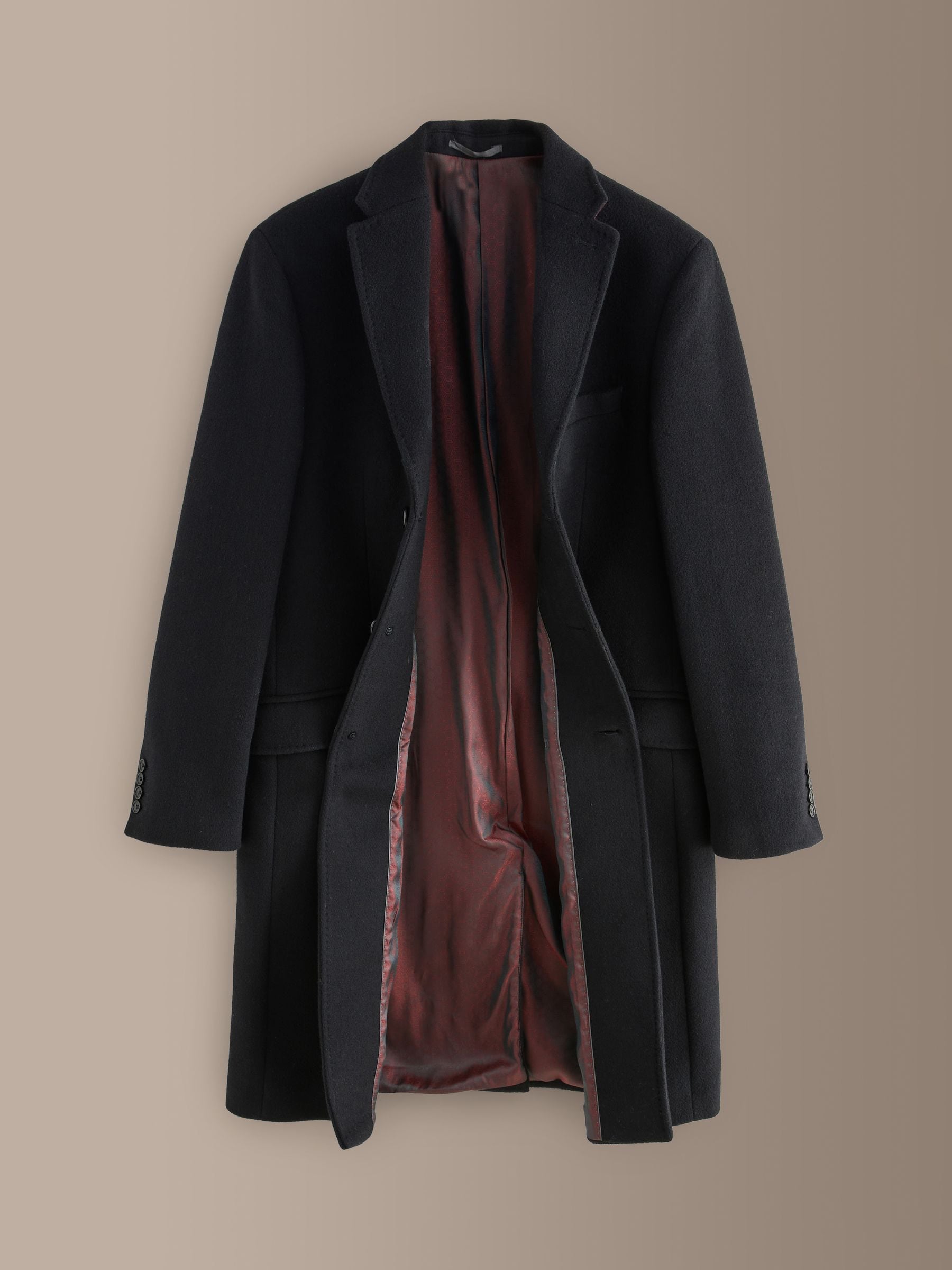 Buy Black Signature Soft Touch Wool Rich Italian Fabric Epsom