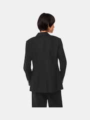 Whistles Black Linen Blend Lindsey Blazer - Image 2 of 5