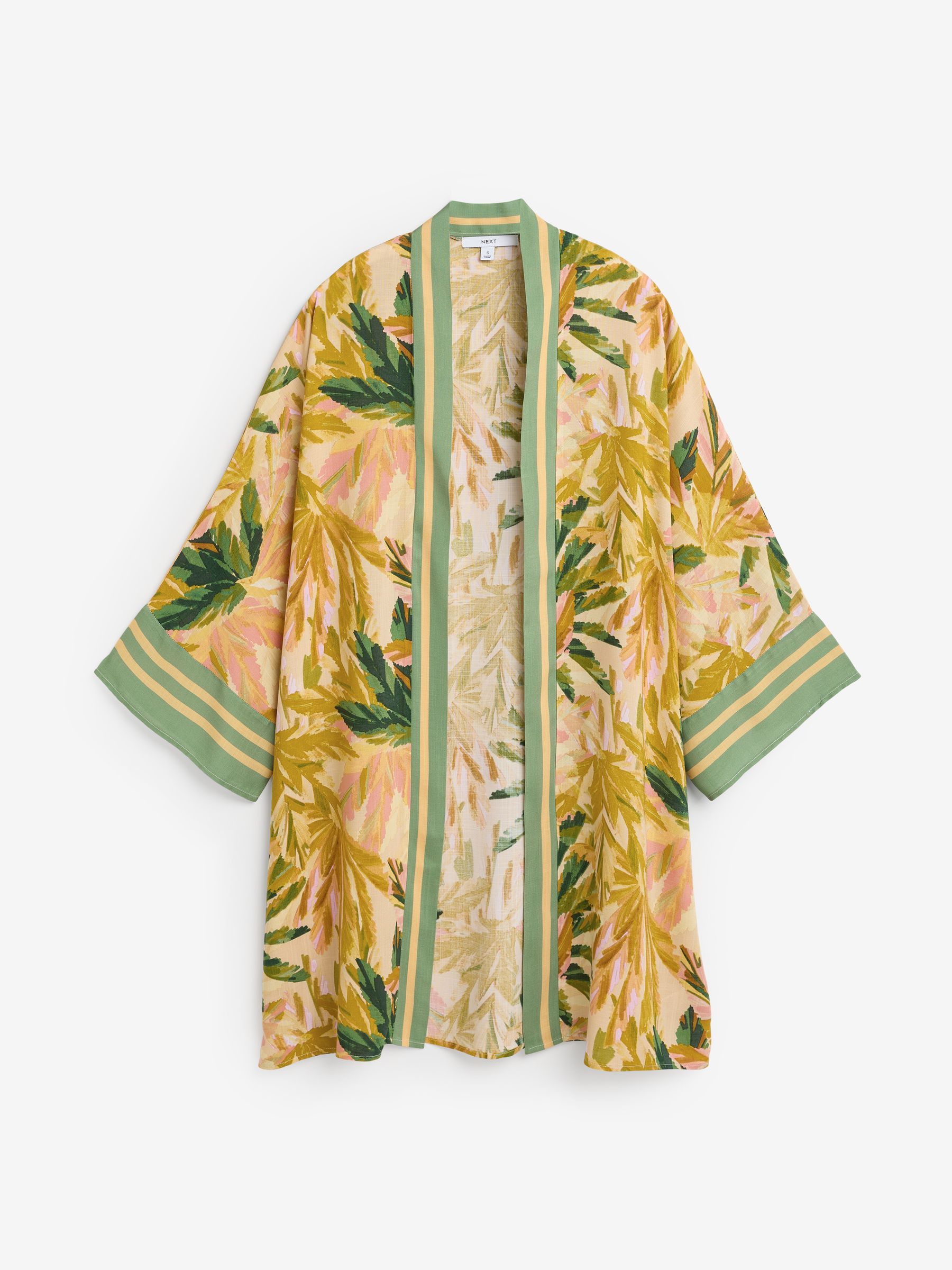 Buy Bright Palm Longline Kimono Cover-Up from Next Romania