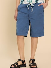 White Stuff Blue Hayley Organic Chino Shorts - Image 1 of 7
