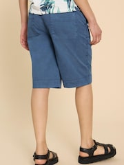 White Stuff Blue Hayley Organic Chino Shorts - Image 2 of 7